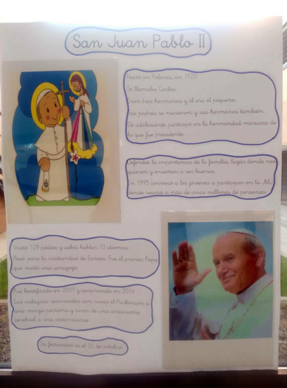 Las familias de Infantil conocen la vida de los santos